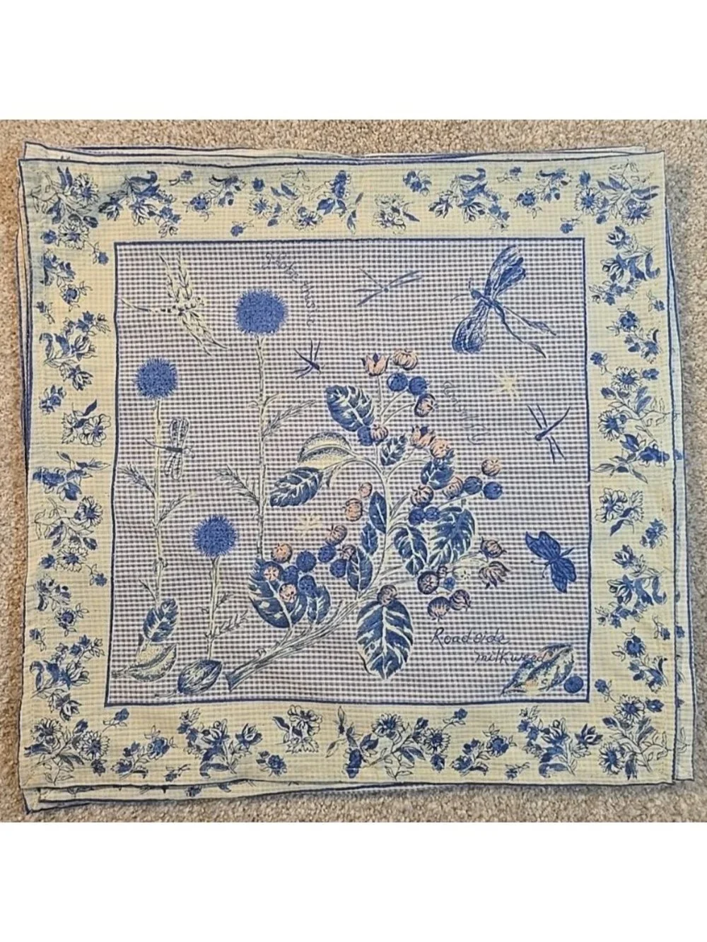 6 Vtg April Cornell 2000 Napkins Damselfly 16
